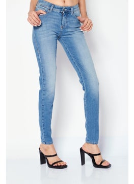 اشتري Women Super Skinny Fit Washed Stretchable Jeans, Blue في الامارات