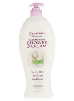 اشتري Shower cream goats milk bath & pearl powder 1000ml في الامارات