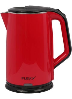 Buy 2.2L Litre Cordless Concealed Stainless Steel Jug Kettle - Red in UAE