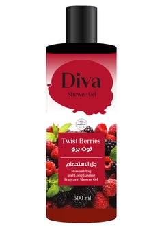 Buy DIVA SHOWER GEL TWIST BERRIES 500 ML in Saudi Arabia