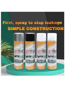 Buy Waterproofing Rubber Coat Spray Sealant For Roof Wall Cracks Pipes (700ML) Wise Goods QUICK Seal Flexible Rubber Coating Leak Repair Rubber Coating Spray Quick Seal Sealant For  Leaking Repair BLACK in UAE