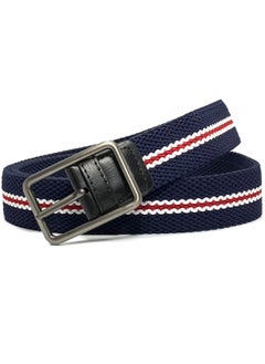 Buy Classic Milano® Braided Canvas Woven Elastic Stretch Belt for Men/Women/Junior with Multicolored Belt men Enclosed in an Elegant Gift Box by Milano Leather in UAE