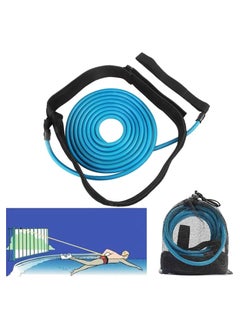 Buy Swim Training Belt, 4M Swim Bungee Cord Resistance Bands, Swim Tether Stationary Swimming, Swim Harness Static Swimming Belt, Great for Swim Training and Exercise in Saudi Arabia