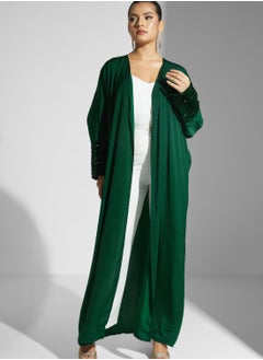 Buy Shimmer Cuff Abaya in Saudi Arabia