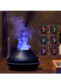 Buy Flame Air Diffuser Humidifier Scent Diffuser for Essential Oils  Aromatherapy Fire Mist Humidi with 6 Colors Light for Room Home Office in UAE