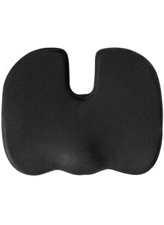 اشتري Memory Foam Seat Cushion for Office Chair Breathable Seat Pads Orthopedic Chair Cushion For Car Seats Desk Chairs Gaming and Computer Chairs Non-Slip Cushion Washable Removable Cover Black في الامارات