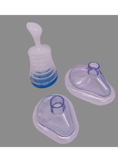 Buy 2 Pack Choking First Aid Device Blue Breathing Trainer, Choking Emergency Rescue Mask, Artificial Heart and Lung Device in UAE