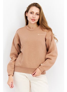 اشتري Women Sportswear Fit Training Sweatshirt, Tan في الامارات