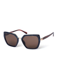 Buy RDS-6503 Women Hexagon Polarized Sunglasses Brown 54 mm in UAE