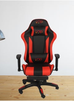 Buy Gaming Chair Office Chair with Footrest Racing Ergonomic Chair Leather Reclining Video Game Chair Adjustable Armrest High Back Gamer Chair with Headrest and Lumbar Support in Saudi Arabia