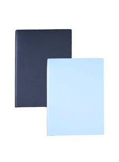 Buy 2 Pack A5 Soft Leather Plain Color Notebook 100 Pages Of Smooth Writing Daolin Paper per Pack in UAE