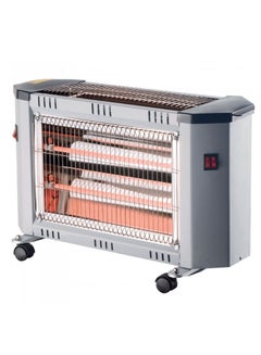 Buy electric heater, 2000 watts, 3 candles, two temperature levels, silver - KH/2640 in Saudi Arabia