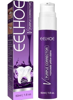Buy V34 Purple whitening toothpaste brightening color corrector  50ml in UAE