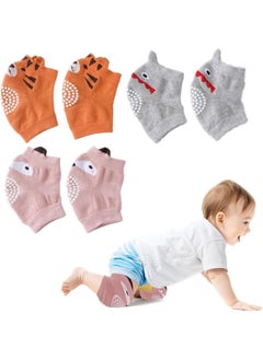 Buy Baby Knee Pads 3 Pairs Anti Slip Adjustable Breathable Knee Pads for Crawling Unisex Baby Knee Leg Warmer Safety Protector Knee Pads for 0-3 Years Unisex Baby in Saudi Arabia