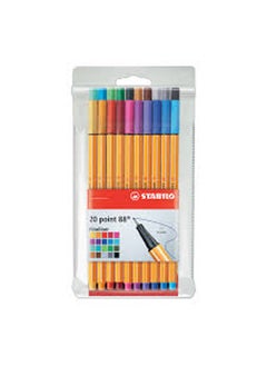 Buy Fineliner Pen Set 20 Color Multicolour in Egypt