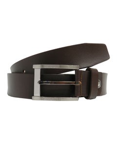 Buy GENUINE LEATHER 35MM FORMAL AND CASUAL BROWN BELT FOR MENS in UAE