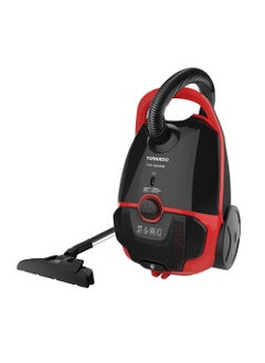 اشتري TORNADO Vacuum Cleaner 1600 Watt HEPA Filter Black x RED TVC-1600MR في مصر