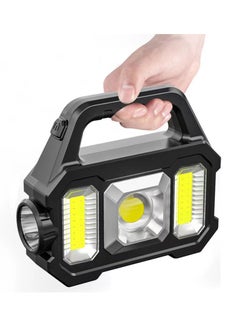 Buy Multifunctional Searchlight,Rechargeable Flashlight Ip65 Waterproof Torch Searchlight Portable Lantern Solar Light Outdoor USB Charging Camping Hiking in Saudi Arabia