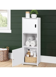 Buy Waterproof Bathroom Storage Cabinet White 25x80x22cm in UAE