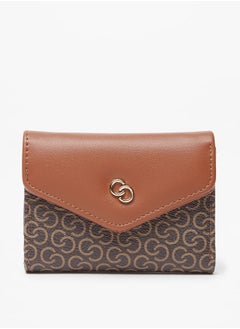 Buy Women's Monogram Bi-Fold Wallet with Magnetic Closure in Saudi Arabia