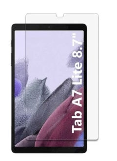 Buy Tempered Glass Screen Protector For Samsung Galaxy Tab A7 Lite 8.7 Inch Clear in Saudi Arabia