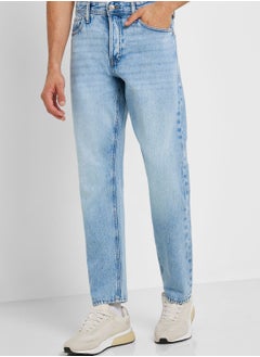 Buy Light Wash Straight Fit Jeans in Saudi Arabia