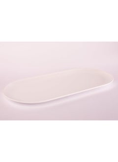 Buy Bright Designs Melamine Serving Platter 
Set of 2 (L 52cm W 26cm) White in Egypt