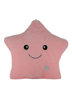 Buy Luminous LED Plush Pillow Cotton Pink/Black in UAE