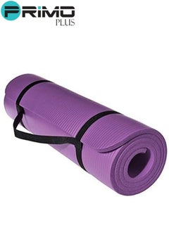اشتري Extra Thick Exercise Yoga Mat with Carrying Strap في السعودية