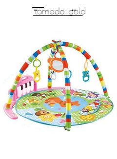 Buy Baby Round Climbing Mat Music Piano Fitness Mat With Pillow And Pendant in Saudi Arabia