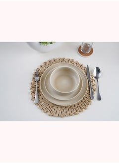 Buy Farrin Placemat Natural Dia 38cm in UAE