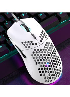 اشتري Luminous Macro Programming Wired Game Mouse With Holes في الامارات