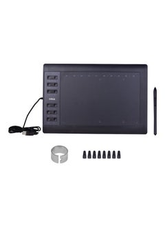 Buy Professional Graphics Drawing Tablet Black in Saudi Arabia