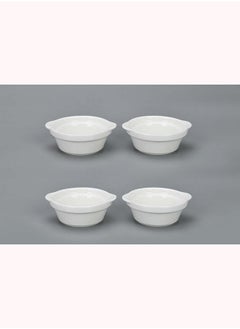 Buy Osrin S/4 Chip & Dip Set 8.8x7.7x3cm -white in UAE