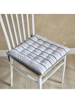 اشتري Home Box Harley Azure Cotton Chair Pad 40 x 40 cm في الامارات