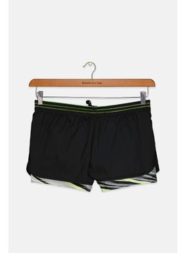 اشتري Women Reflective Wave Board Shorts, Black في السعودية