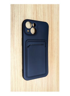 اشتري Protective Soft Case with Card Holder for iPhone 14 Plus 6.7" Black في الامارات