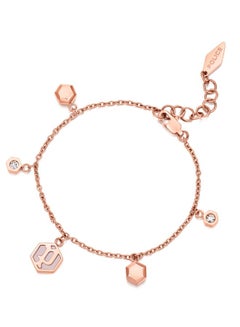 Buy Exagon Bracelet For Women Rose Gold Plated in Saudi Arabia