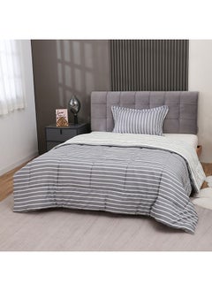 Buy Verona Subi 2-Piece Printed Cotton Twin Comforter Set 220 x 160 cm in UAE