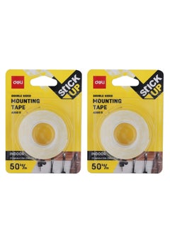 Buy 2-Piece Stick Up Double Sided Mounting Tape White in UAE