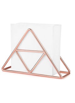 Buy Napkin Holder, Premium Napkin Holders for Tables, Stainless Steel Napkins Holders, Tissue Dispenser Organizer for Dinner Tables, Kitchen, Bathroom(Rose Gold) in Saudi Arabia