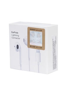 Buy White Lightning Connector Earphones Clear, high-quality sound and exceptional comfort in Saudi Arabia