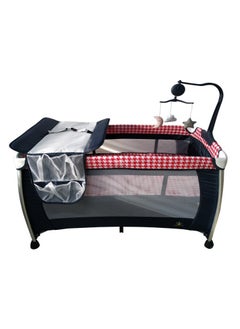 Buy Baby Playpen Two Layers With Toys 27-920AP-RED & BLACK in Saudi Arabia