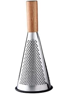 اشتري Cone Shaped Wooden Handle Stainless Steel Grater 3 Sides في مصر