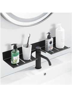 Buy Bathroom Shelf, Floating Over The Sink Shelf with U-Shaped Recess Design Wall Mounted Bathroom Sink Shelf Over Faucet for Bathroom, Kitchen, Toilet, Laundry in Saudi Arabia