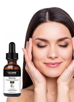 اشتري Vitamin C Serum For All Skin Types Face Moisturizing Oil Control Shrink Pores Deep Anti Wrinkle Spots Fade Fine Line Whitening في السعودية