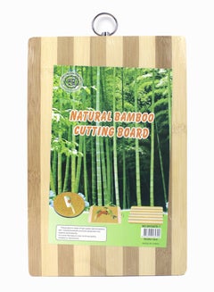Buy Natural bamboo cutting board multicolour in Saudi Arabia
