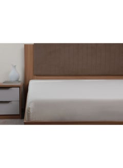 Buy Indulgence Fitted Sheet Cream 180x200+33 cm in UAE