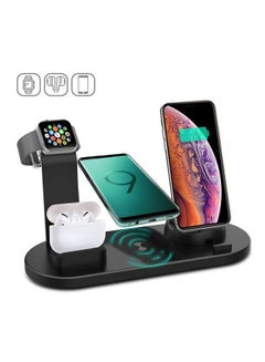 Buy Wireless Charger 3 In 1 Charging Dock For Iphone Apple Watch Air Pods in UAE