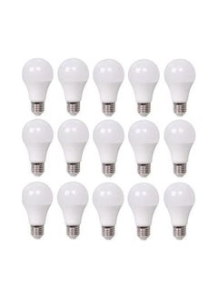 Buy LED bulb - 12 watt - white - 15 pieces in Egypt